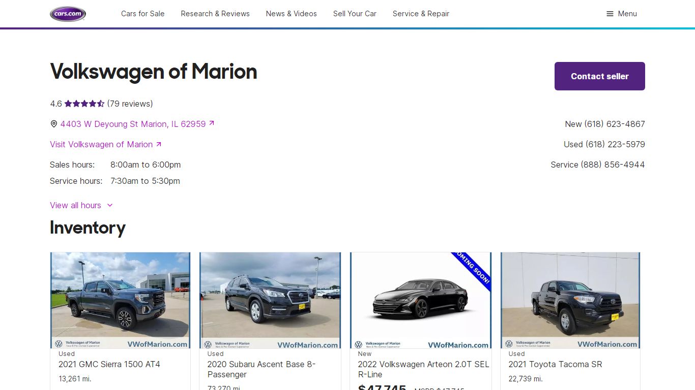 Volkswagen of Marion - Marion, IL | Cars.com